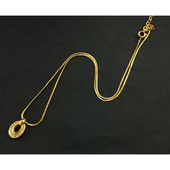 Christian Dior gold and crystal necklace - Picture 2 of 7